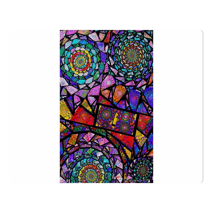 Fractal Stained Glass Double Sided Flano Blanket (Large) 