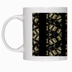 Vertical Stripes Tribal Print White Mugs by dflcprints