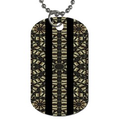 Vertical Stripes Tribal Print Dog Tag (one Side) by dflcprints