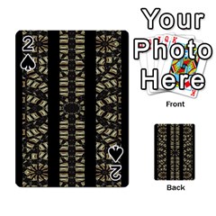 Vertical Stripes Tribal Print Playing Cards 54 Designs  by dflcprints