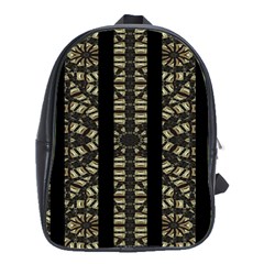 Vertical Stripes Tribal Print School Bags(large)  by dflcprints