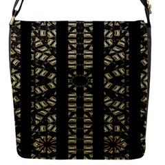 Vertical Stripes Tribal Print Flap Messenger Bag (s) by dflcprints