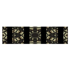 Vertical Stripes Tribal Print Satin Scarf (oblong) by dflcprints