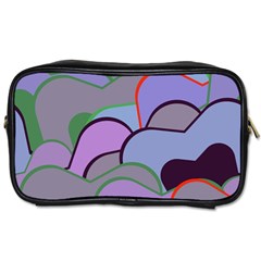 Wavy Shapes Pieces                                                                          Toiletries Bag (two Sides) by LalyLauraFLM