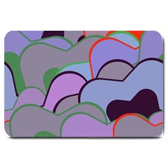 Wavy Shapes Pieces                                                                          			large Doormat by LalyLauraFLM