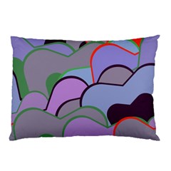 Wavy Shapes Pieces                                                                          			pillow Case by LalyLauraFLM