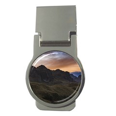 Sunset Scane At Cajas National Park In Cuenca Ecuador Money Clips (round)  by dflcprints