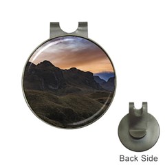 Sunset Scane At Cajas National Park In Cuenca Ecuador Hat Clips With Golf Markers by dflcprints