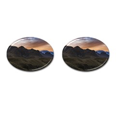 Sunset Scane At Cajas National Park In Cuenca Ecuador Cufflinks (oval) by dflcprints