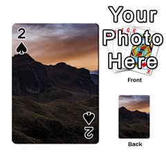 Sunset Scane At Cajas National Park In Cuenca Ecuador Playing Cards 54 Designs 