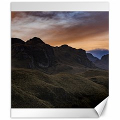 Sunset Scane At Cajas National Park In Cuenca Ecuador Canvas 20  X 24   by dflcprints