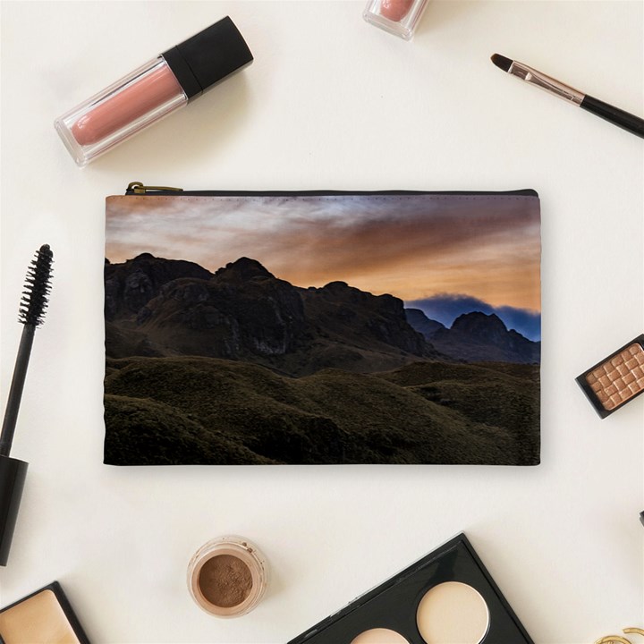 Sunset Scane at Cajas National Park in Cuenca Ecuador Cosmetic Bag (Medium) 