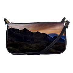 Sunset Scane At Cajas National Park In Cuenca Ecuador Shoulder Clutch Bags by dflcprints