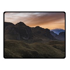 Sunset Scane At Cajas National Park In Cuenca Ecuador Fleece Blanket (small) by dflcprints