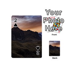 Sunset Scane At Cajas National Park In Cuenca Ecuador Playing Cards 54 (mini)  by dflcprints