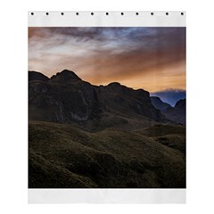 Sunset Scane At Cajas National Park In Cuenca Ecuador Shower Curtain 60  X 72  (medium)  by dflcprints