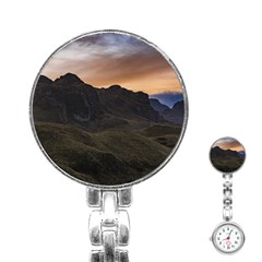 Sunset Scane At Cajas National Park In Cuenca Ecuador Stainless Steel Nurses Watch by dflcprints