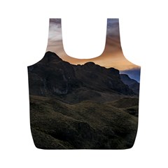 Sunset Scane At Cajas National Park In Cuenca Ecuador Full Print Recycle Bags (m)  by dflcprints