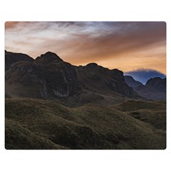 Sunset Scane At Cajas National Park In Cuenca Ecuador Double Sided Flano Blanket (medium)  by dflcprints