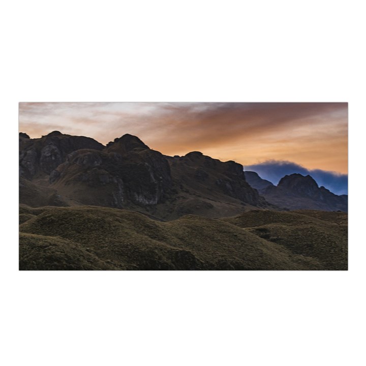 Sunset Scane at Cajas National Park in Cuenca Ecuador Satin Shawl