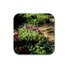 Shadowed Ground Cover Rubber Square Coaster (4 Pack)  by ArtsFolly