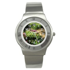 Shadowed Ground Cover Stainless Steel Watch by ArtsFolly