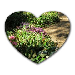 Shadowed Ground Cover Heart Mousepads by ArtsFolly