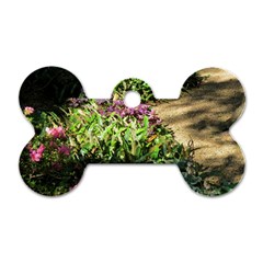 Shadowed Ground Cover Dog Tag Bone (one Side) by ArtsFolly