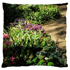 Shadowed Ground Cover Large Flano Cushion Case (one Side) by ArtsFolly