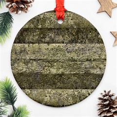 Grunge Stripes Print Ornament (round)  by dflcprints