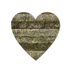 Grunge Stripes Print Heart Magnet by dflcprints