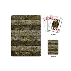 Grunge Stripes Print Playing Cards (mini) 