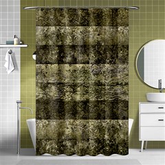 Grunge Stripes Print Shower Curtain 48  X 72  (small)  by dflcprints