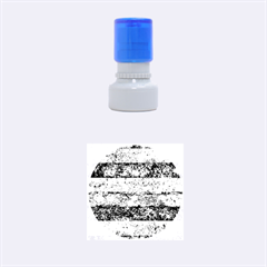 Grunge Stripes Print Rubber Round Stamps (small) by dflcprints