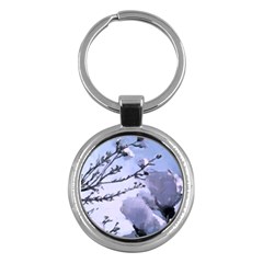 Bluepoppies Key Chain (round) by lynngrayson