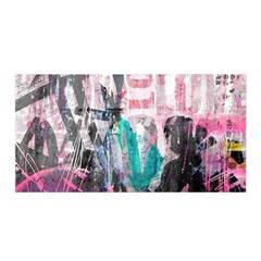 Graffiti Grunge Love Satin Wrap by ArtistRoseanneJones