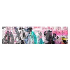 Graffiti Grunge Love Satin Scarf (oblong) by ArtistRoseanneJones