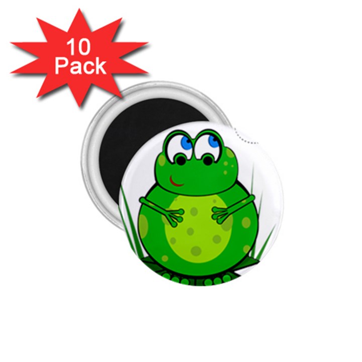 Green Frog 1.75  Magnets (10 pack) 