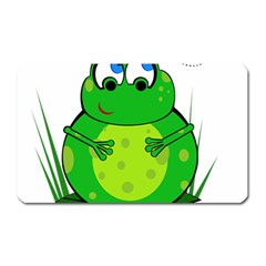 Green Frog Magnet (rectangular) by Valentinaart