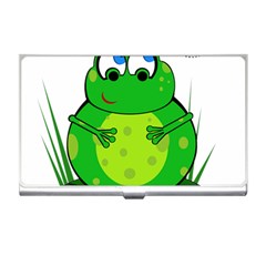 Green Frog Business Card Holders by Valentinaart