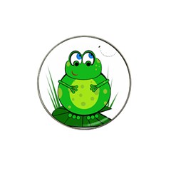 Green Frog Hat Clip Ball Marker (4 Pack) by Valentinaart