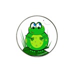 Green Frog Hat Clip Ball Marker (4 pack) Front