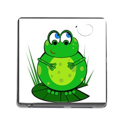 Green Frog Memory Card Reader (square) by Valentinaart