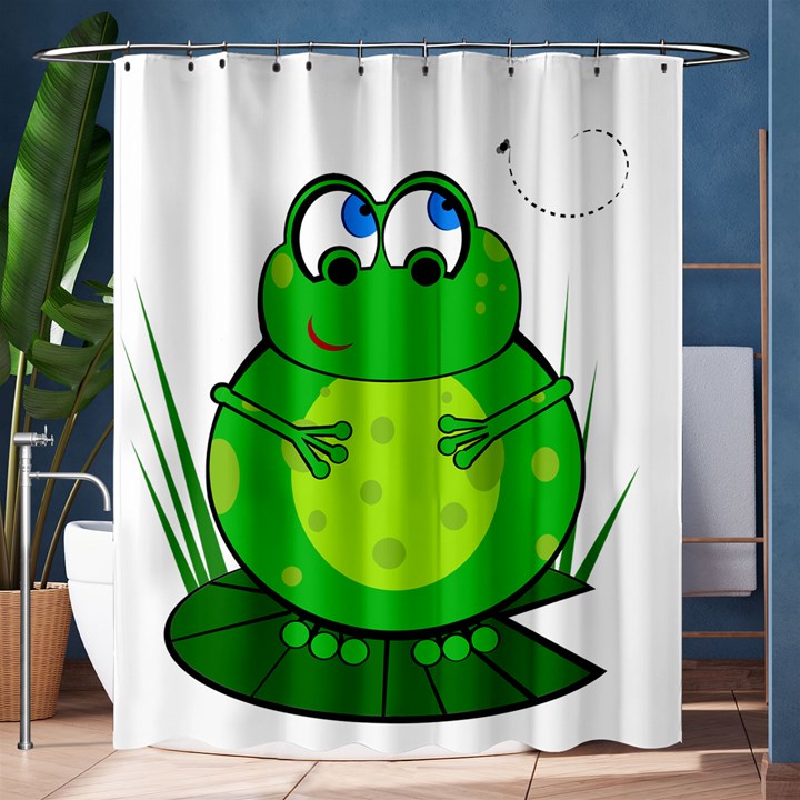 Green Frog Shower Curtain 60  x 72  (Medium) 