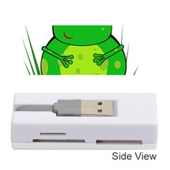 Green Frog Memory Card Reader (stick)  by Valentinaart