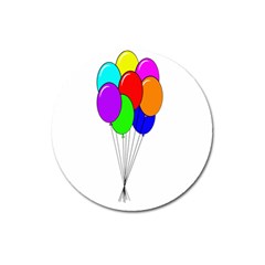 Colorful Balloons Magnet 3  (Round)