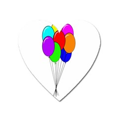 Colorful Balloons Heart Magnet