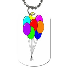 Colorful Balloons Dog Tag (Two Sides)