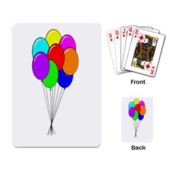 Colorful Balloons Playing Card