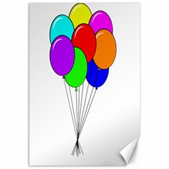 Colorful Balloons Canvas 12  x 18  